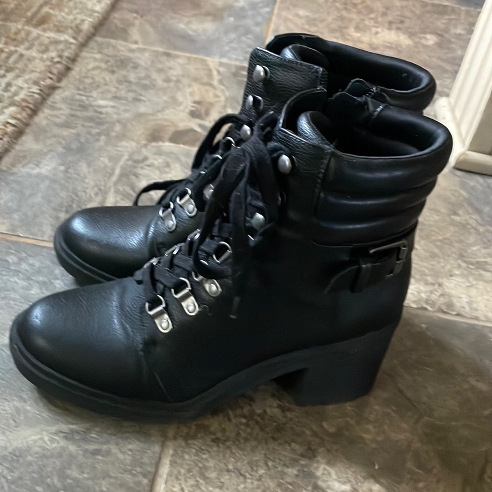 Block heeled combat boots -ACT SOON